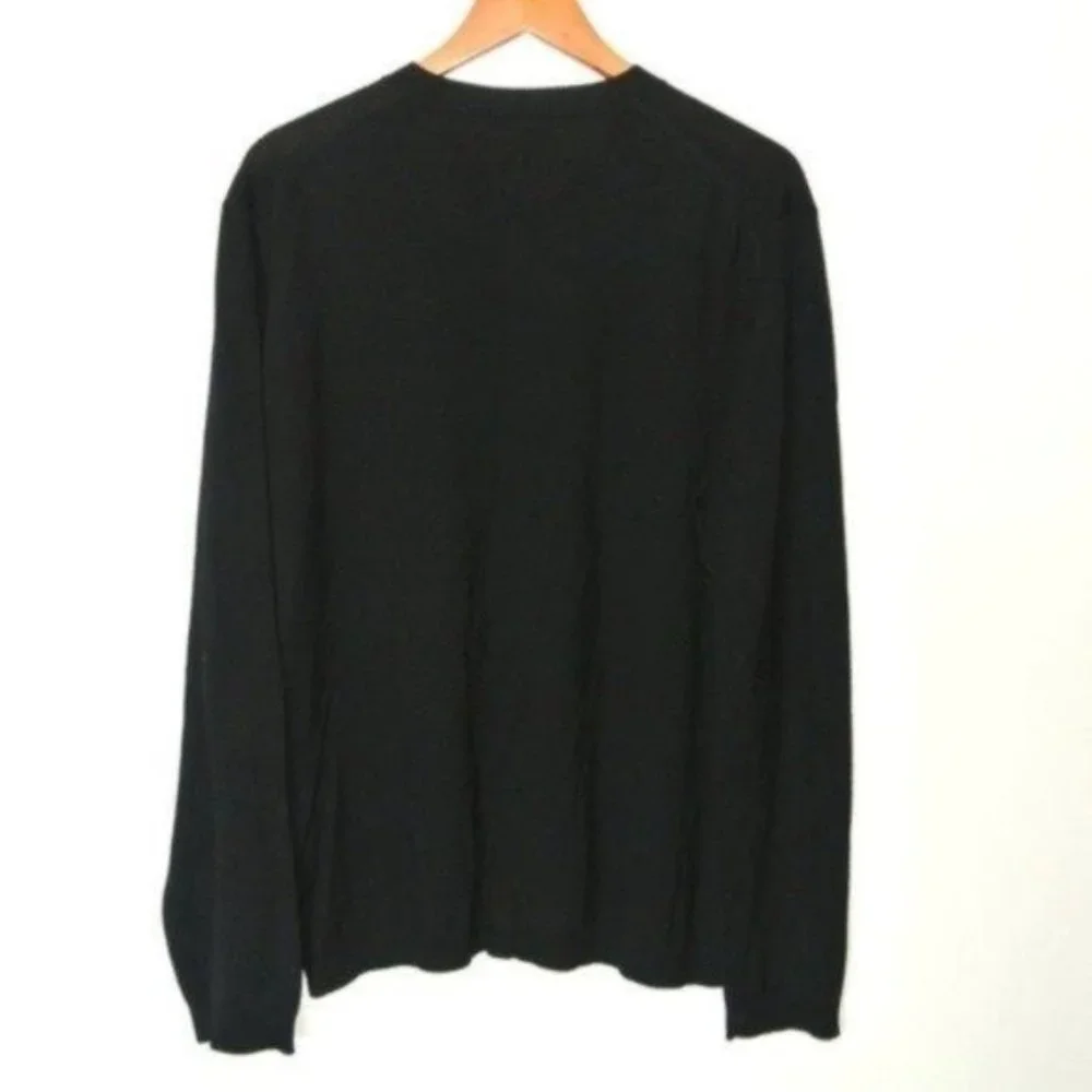 Banana Republic‎ Extra Fine Italian Merino Sweater XL Black